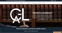 Desktop Screenshot of notarialandazuri.com